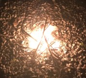 fire in gravel